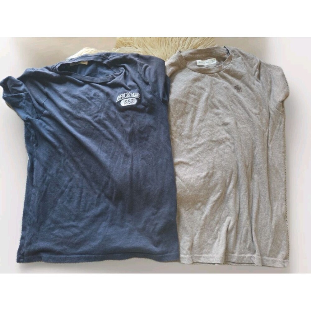 Abercrombie & Fitch Kids Short Sleeve Tees - Navy and Beige